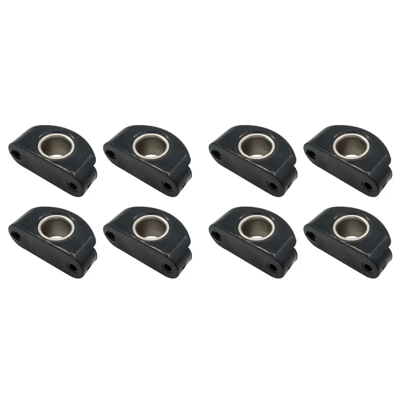Authentic Marine Boat Fairlead Black Nylon Bullseyes 12 Mm 1/2Inch STAINLESS STEEL INSERT,Pulley Wheel For Boats,8Pcs