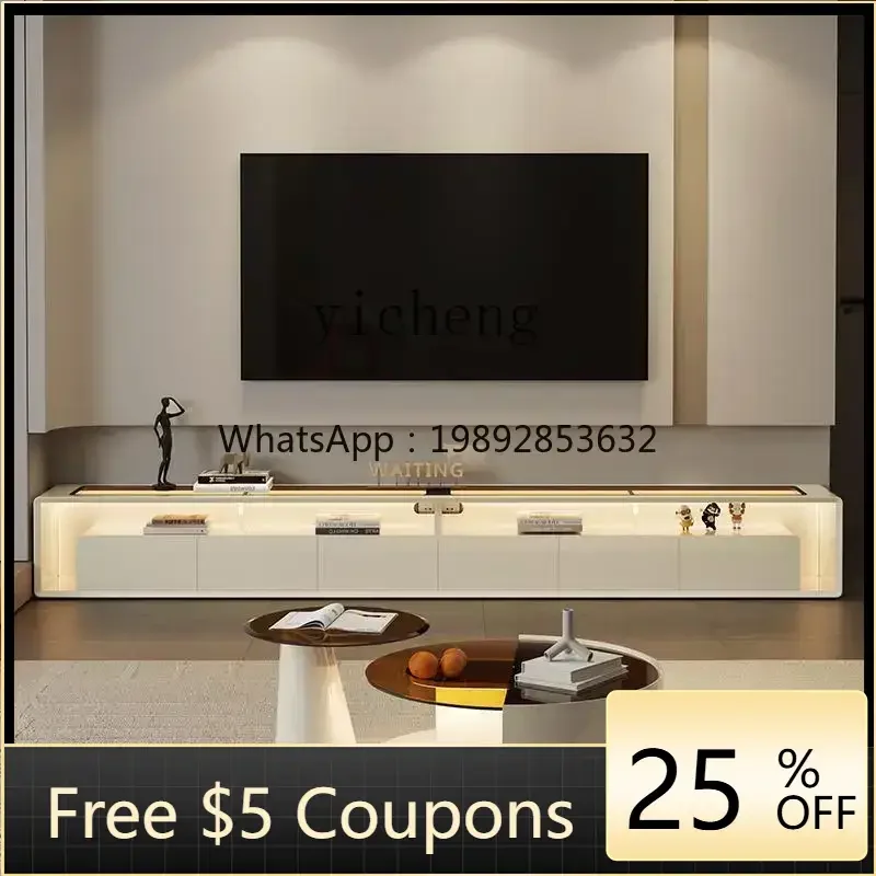 

AA ZC floor TV cabinet living room home floor cabinet coffee table combination light luxury high-end TV cabinet