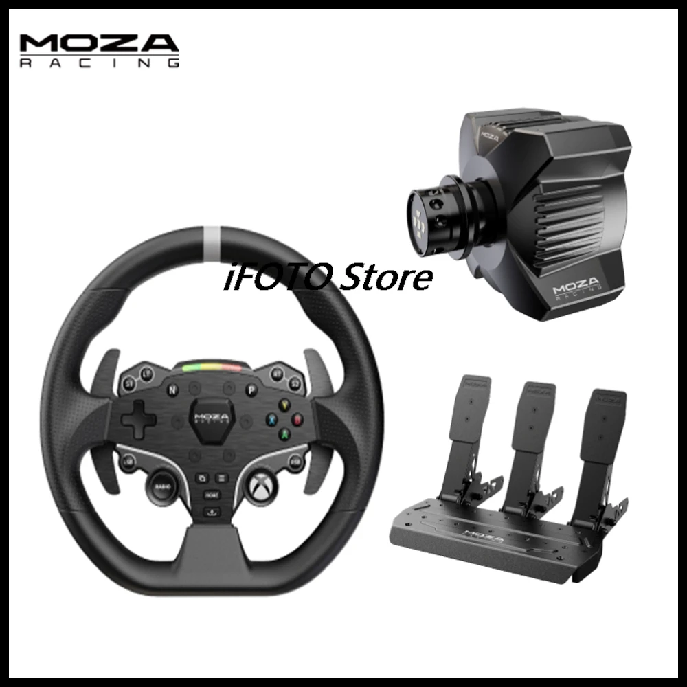 MOZA R3 Racing Wheel and Pedals for Xbox & PC 3.9 Nm of torque continuously output fully compatible with mainstream games