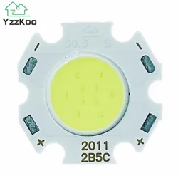 YzKoo LED 소스 칩, 슈퍼 파워 LED COB 사이드 전구, 스포트라이트 다운 라이트 램프, 화이트, 3W, 5W, 7W, 10W, 11mm, 20mm