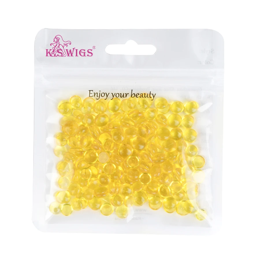 K.S WIGS Best Quality Italian Keratin Glue Granule/Beads/Grain With Glue Melting Pot For Hot Melt Fusion Hair Extensions