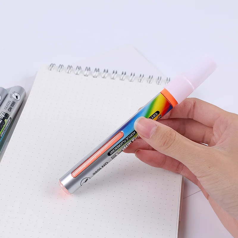 Acrylic Marker Waterproof Quick Drying Flash Pen Color Ceramic Graffiti Paint Pen Water-based Fluorescent Acrylic Pen Set