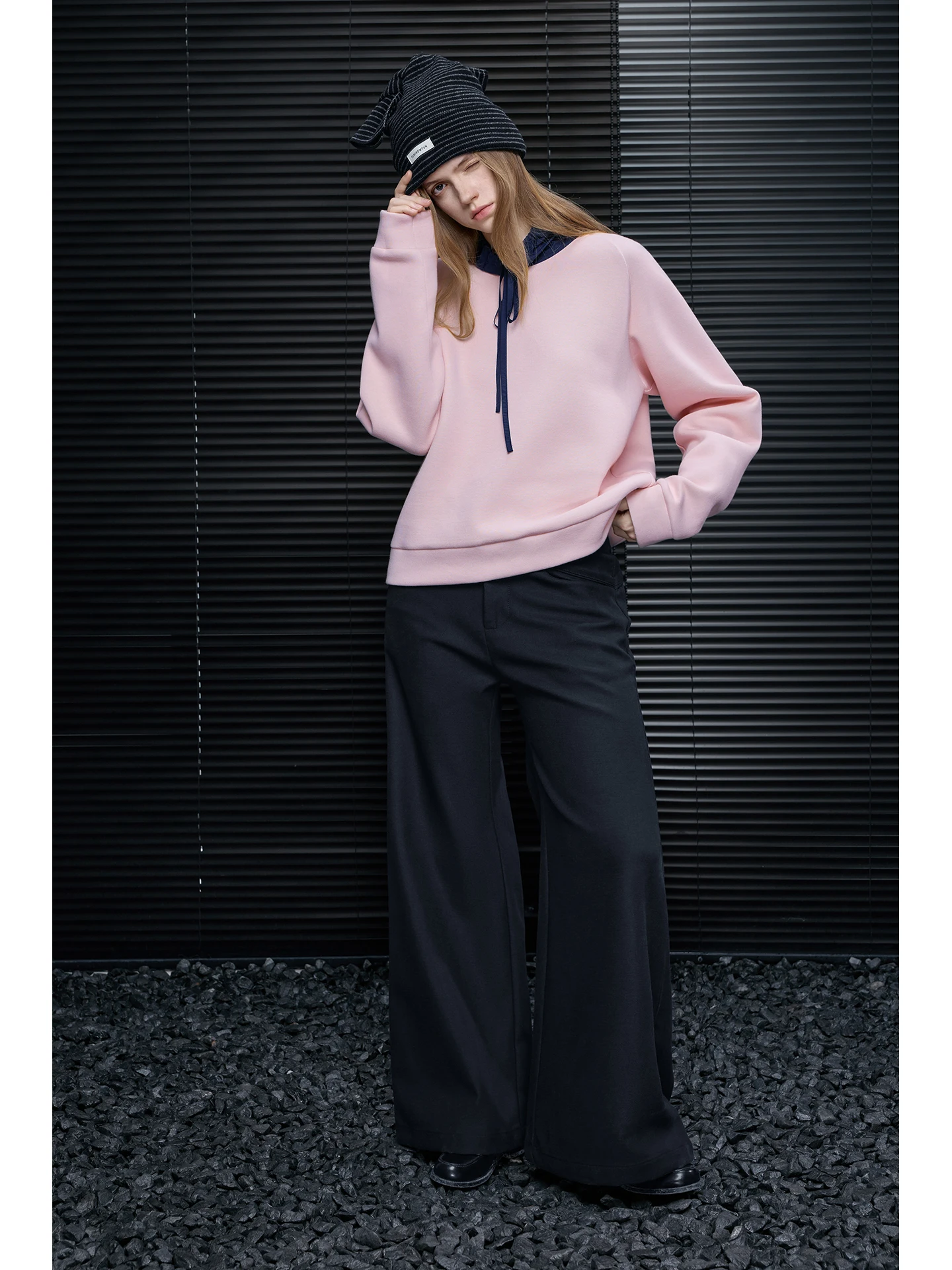 

Casual Loose Wide Leg Pants Women's Early Spring New Style Micro Flare Pants Lazy Style Drapey High-End Feeling Street Style