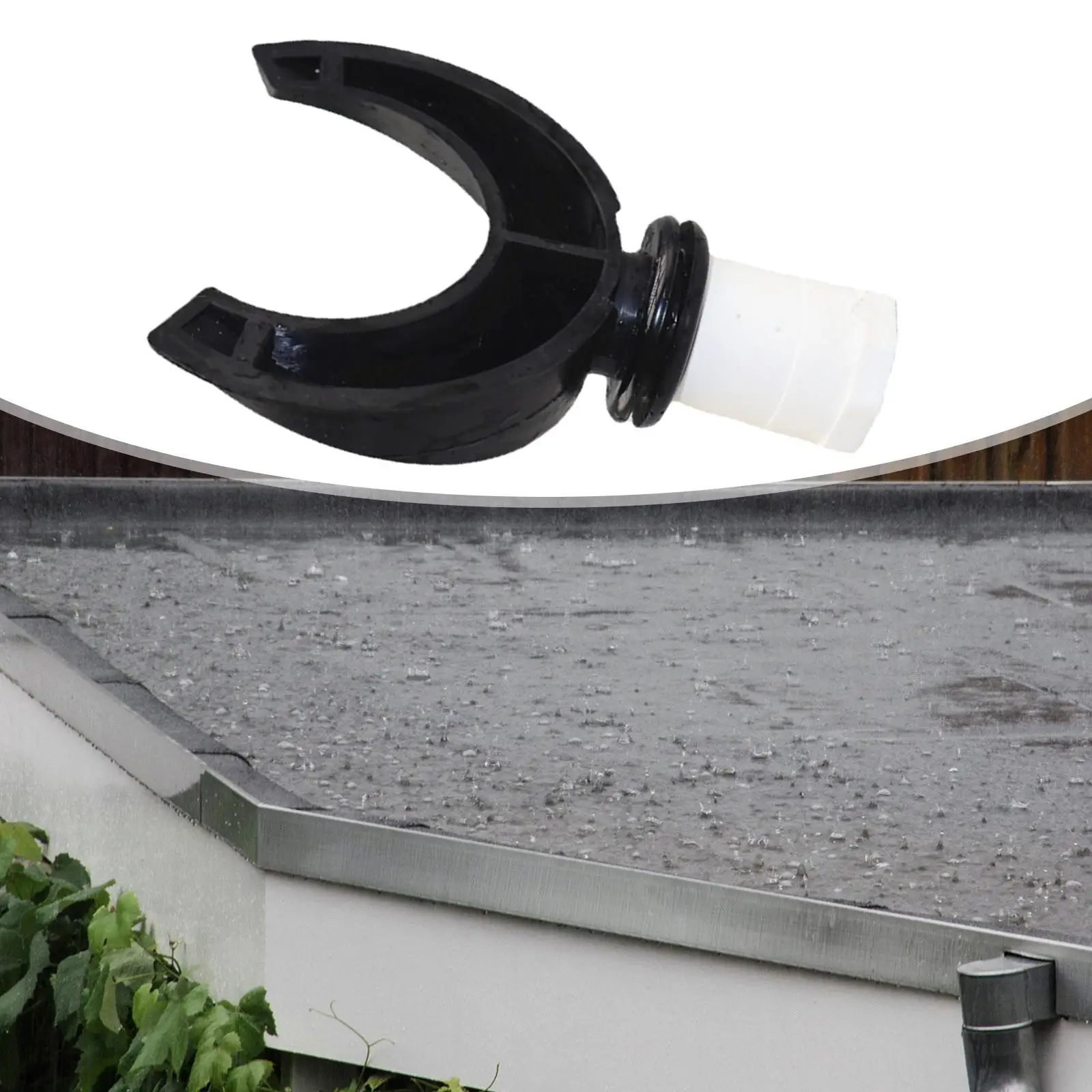 Rain Collector Head Accessories for Downpipes Easily Install Replacement to Collect and Reuse Rainwater Durable Professional