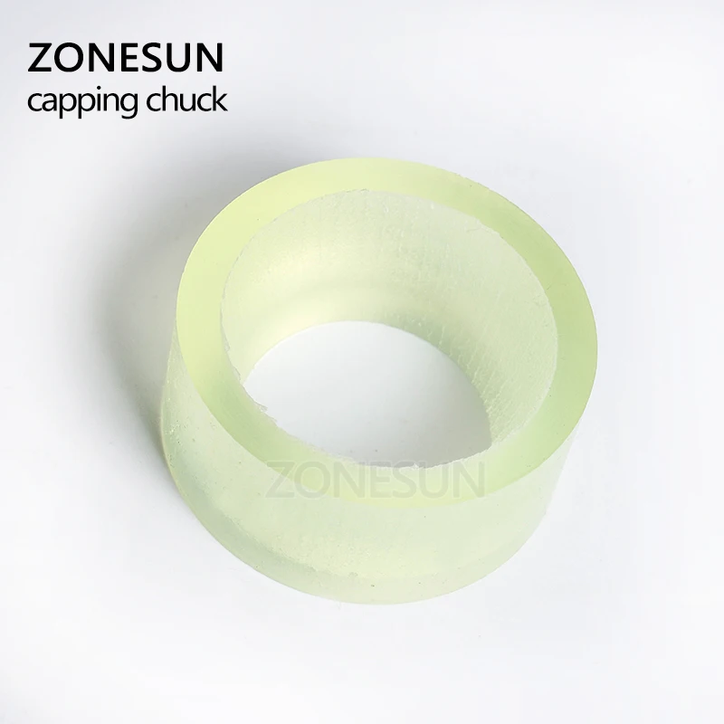 ZONESUN capping Machine chuck cap for capper 28-32mm 38mm 10- 50mm round plastic bottle with security ring silicone capping