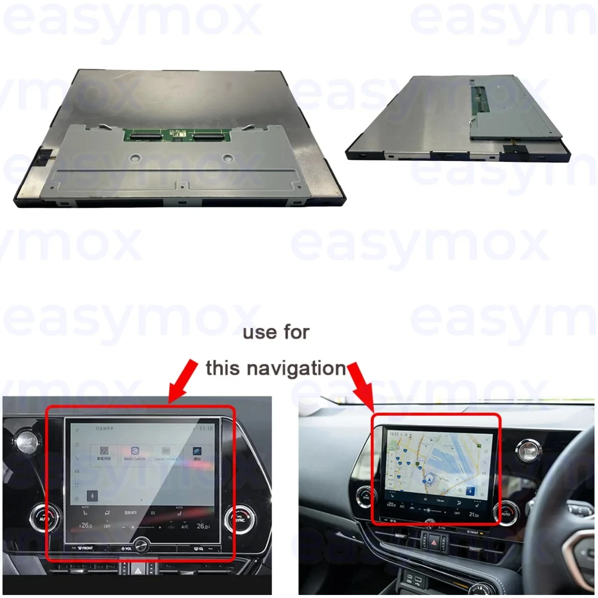 

9.8" TFT LCD Display Screen For Lexus NX NX200 NX250 NX350 NX450 Replacement Multimedia Navigation Radio OEM 8614078D00