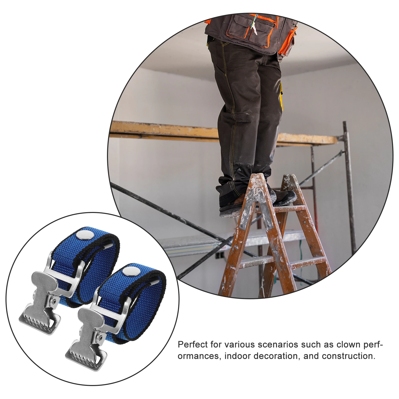 1 مجموعة دريوال طوالة الأشرطة عدة قابل للتعديل الساق العصابات القدم لاستبدال البناء المحمولة استخدام دريوال ركائز القدم الأشرطة #3