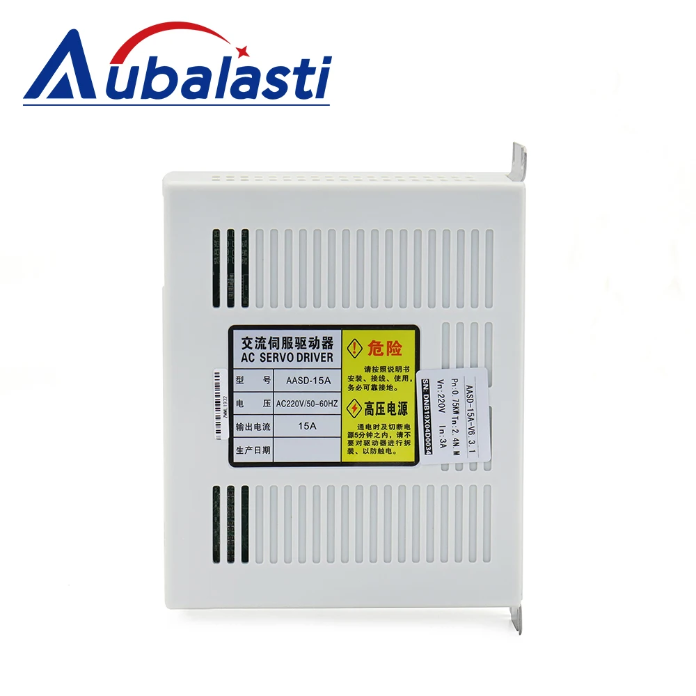 Aubalasti 400 واط 1.27N.m 730 واط 3.5N.m 750 واط 2.4N.m 1KW محرك سيرفو يعمل بالتيار المتردد سائق أطقم 220 فولت تقليل الضوضاء المغناطيس الدائم AASD-15A سائق