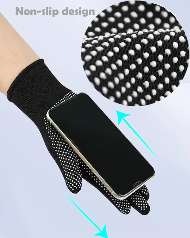 40 個の滑り止め耐摩耗性ナイロンフルフィンガーグローブ庭作業手袋女性男性抗 UV 屋外サイクリング手袋ミトン