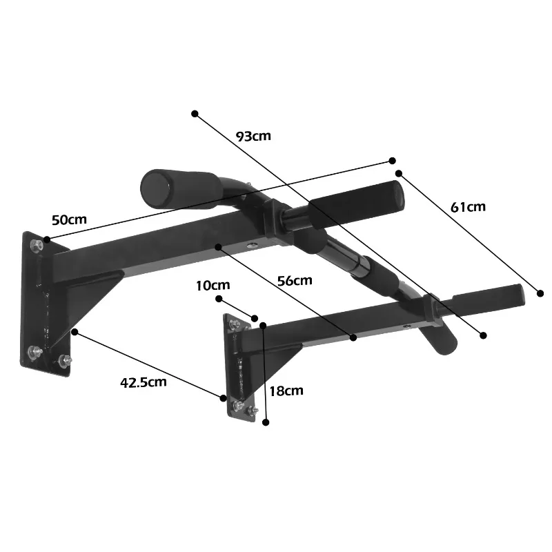 Lightweight Anti Slip Door Pull Up Bar, Durable Build For Strength And Push Up Training At Home Indoor Space