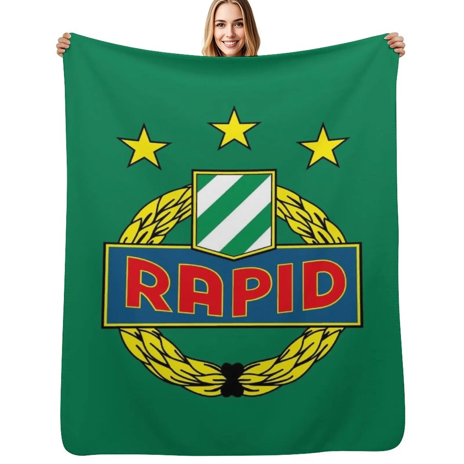 

Rapid vienna, - Rapid Wien Throw Blanket Flannel Fabric Luxury St funny gift Soft Big Blankets