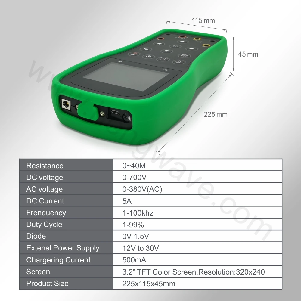 HW-MM01 Multifunction Meter Handheld Digital Bridge LCR Tester High Precision Capacitance Inductance Resistance LCR Meter