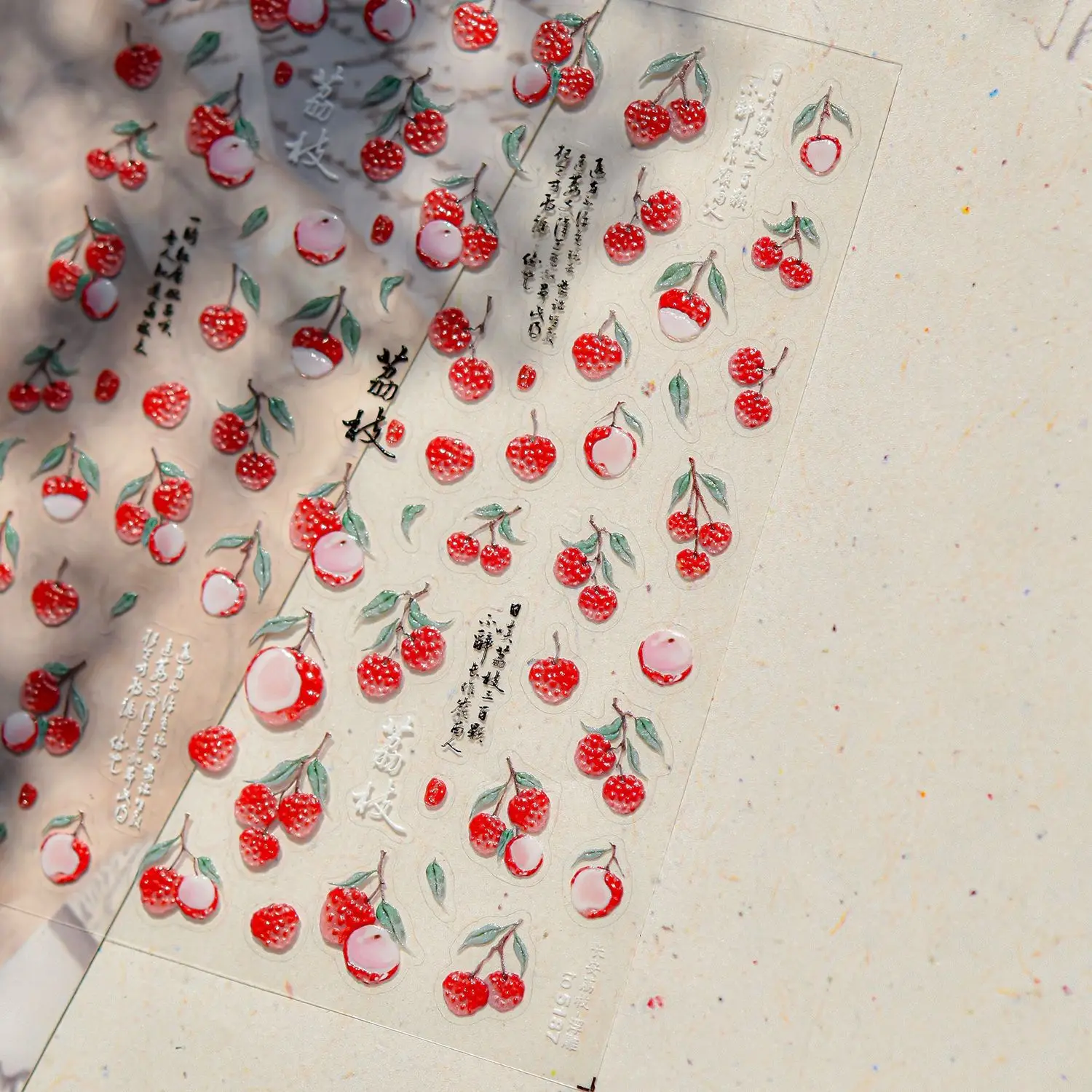 Playful Bubble the Fat Tiny Fish Nail Art Sticker Unique 5D Colorful Ocean Themed Self Adhesive Decoration Manicure Decal DIY