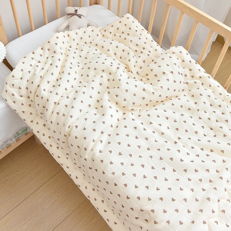 Manta Unisex para bebé recién nacido, edredón de invierno de algodón tejido para cama infantil, colchas para cochecito de niño