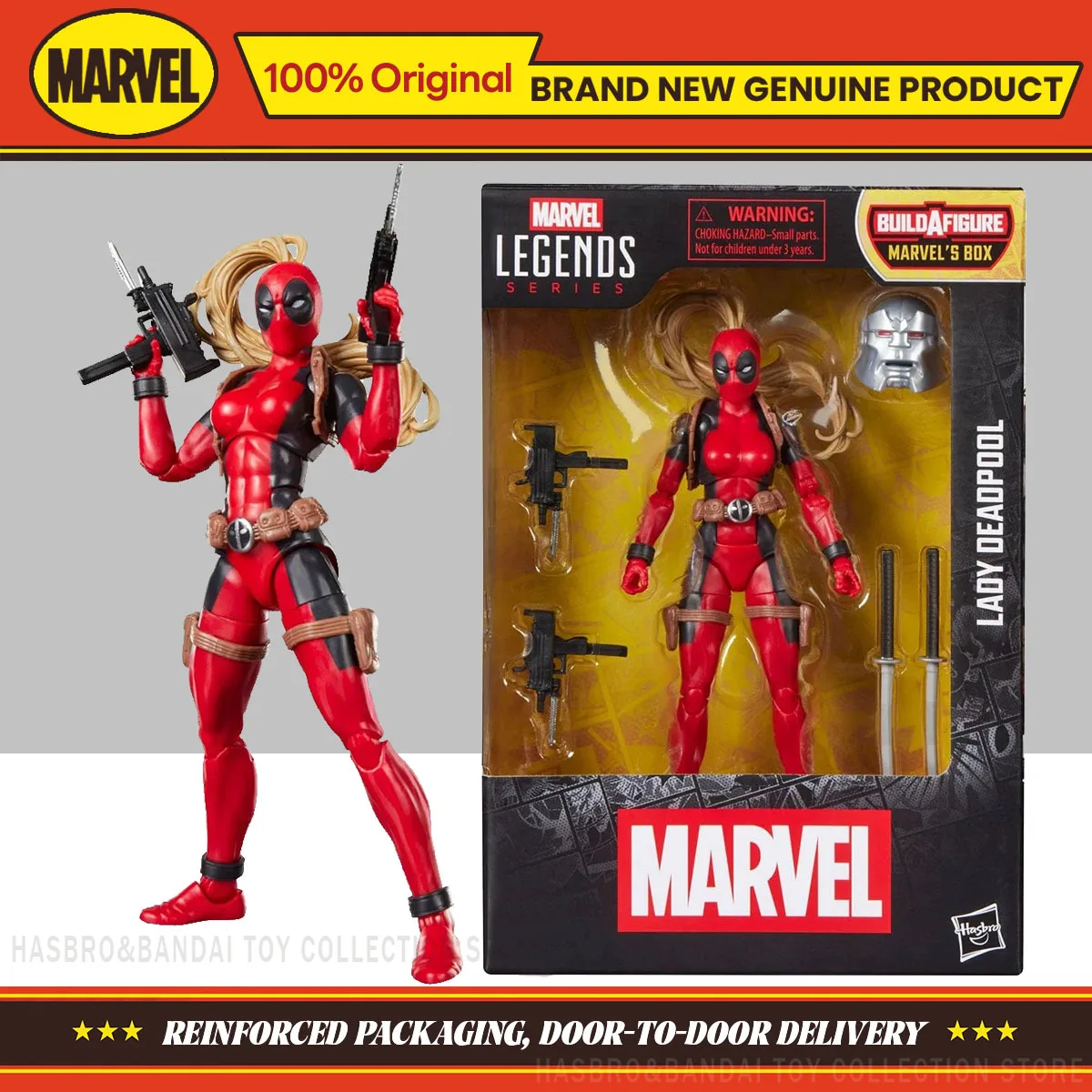 

Hasbro Marvel Legends Series Lady Deadpool 15cm Action Figure Collection Original Model Toy Ornament Gifts