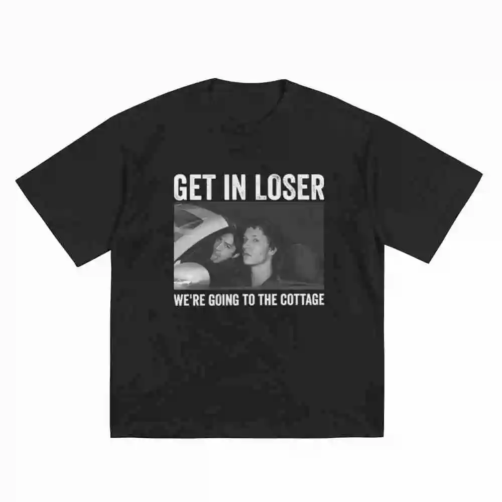 Get In Loser We're Going To The Cottage Heated Rivalry Ilya Rozanov Shane Hollander Short Sleeve Tee 100% Cotton T-Shirt