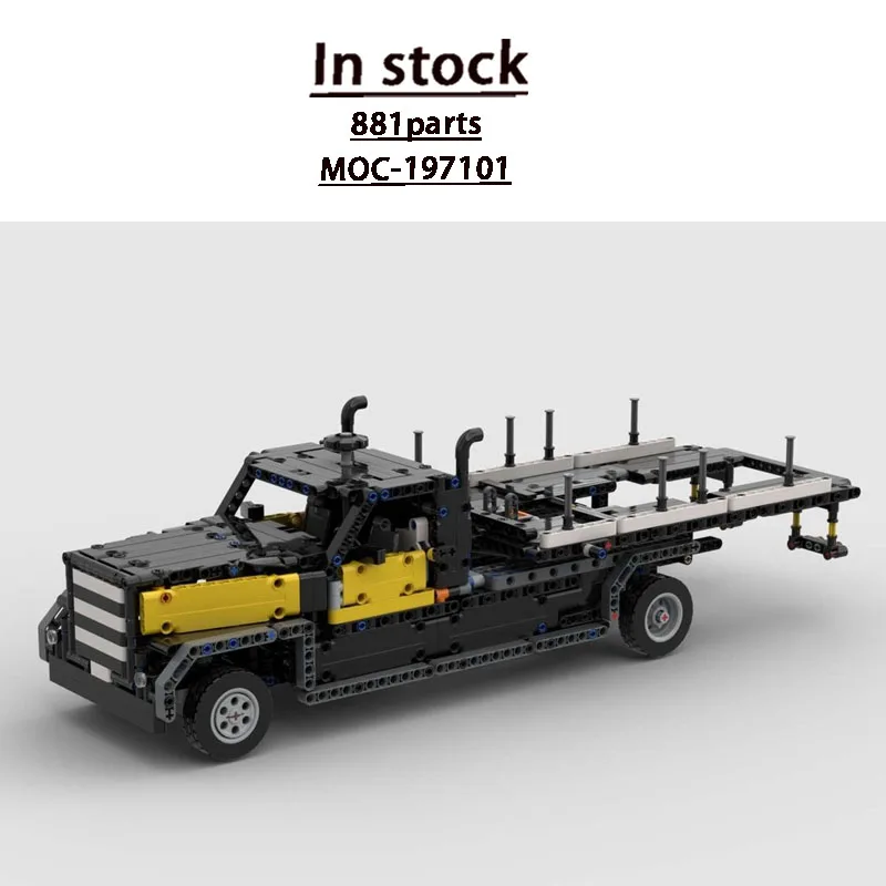 

MOC-197101 City Rescue Vehicle Transport Truck Building Block Model 881 Parts MOC Boys Children's Birthday New Year Toy Gift