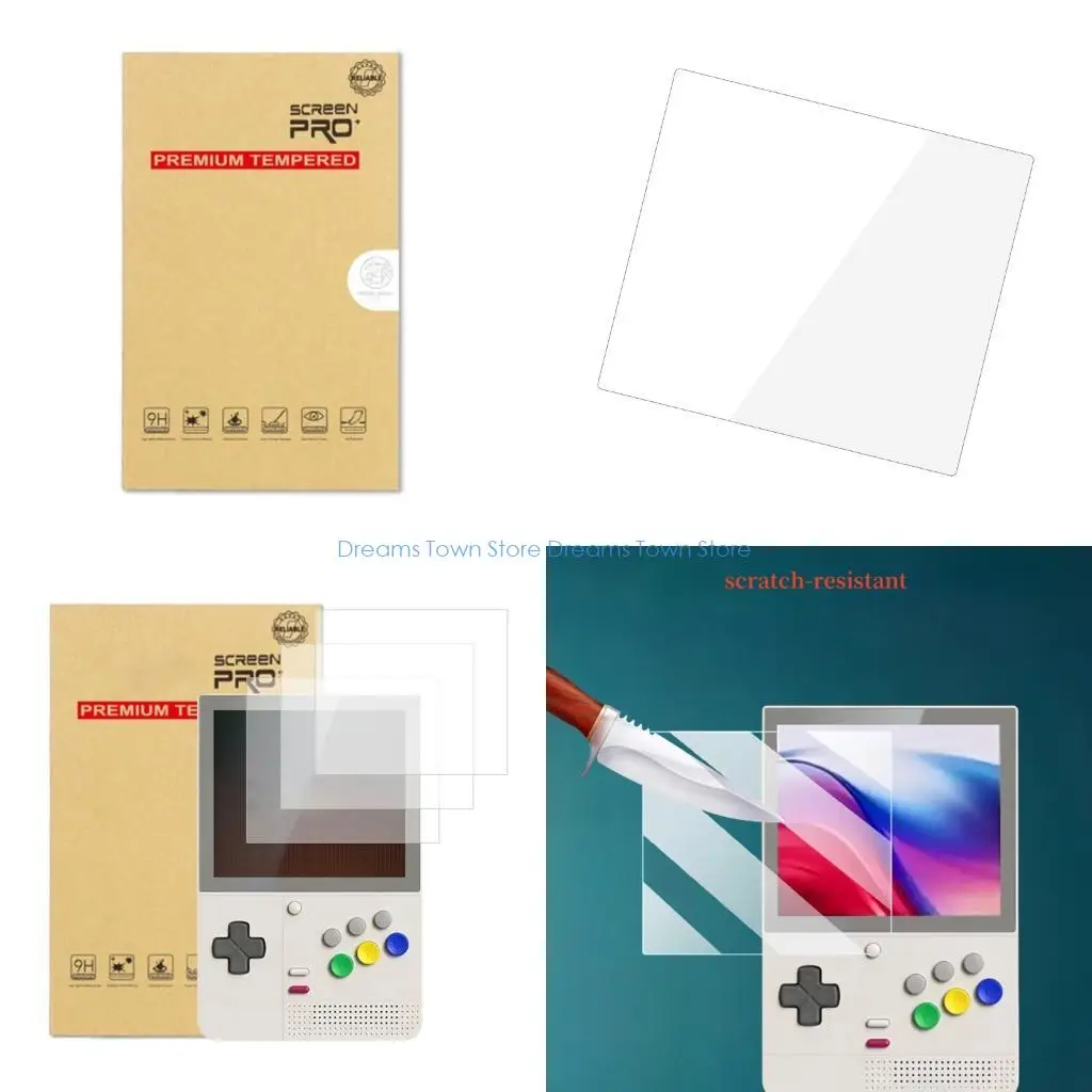 HX6A Touch Sensitive Tempered Glass Guard Film for Retroid Pocket Handheld Gaming Device Ensuring Protective Clear