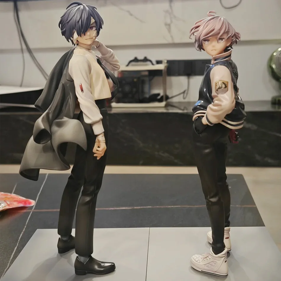 Heiß! Bungo Stray Dogs Nakahara Chuya Figur Dazai Osamu Actionfiguren Nudelpresse Modell PVC Sammlerstücke Spielzeug Geburtstagsgeschenke