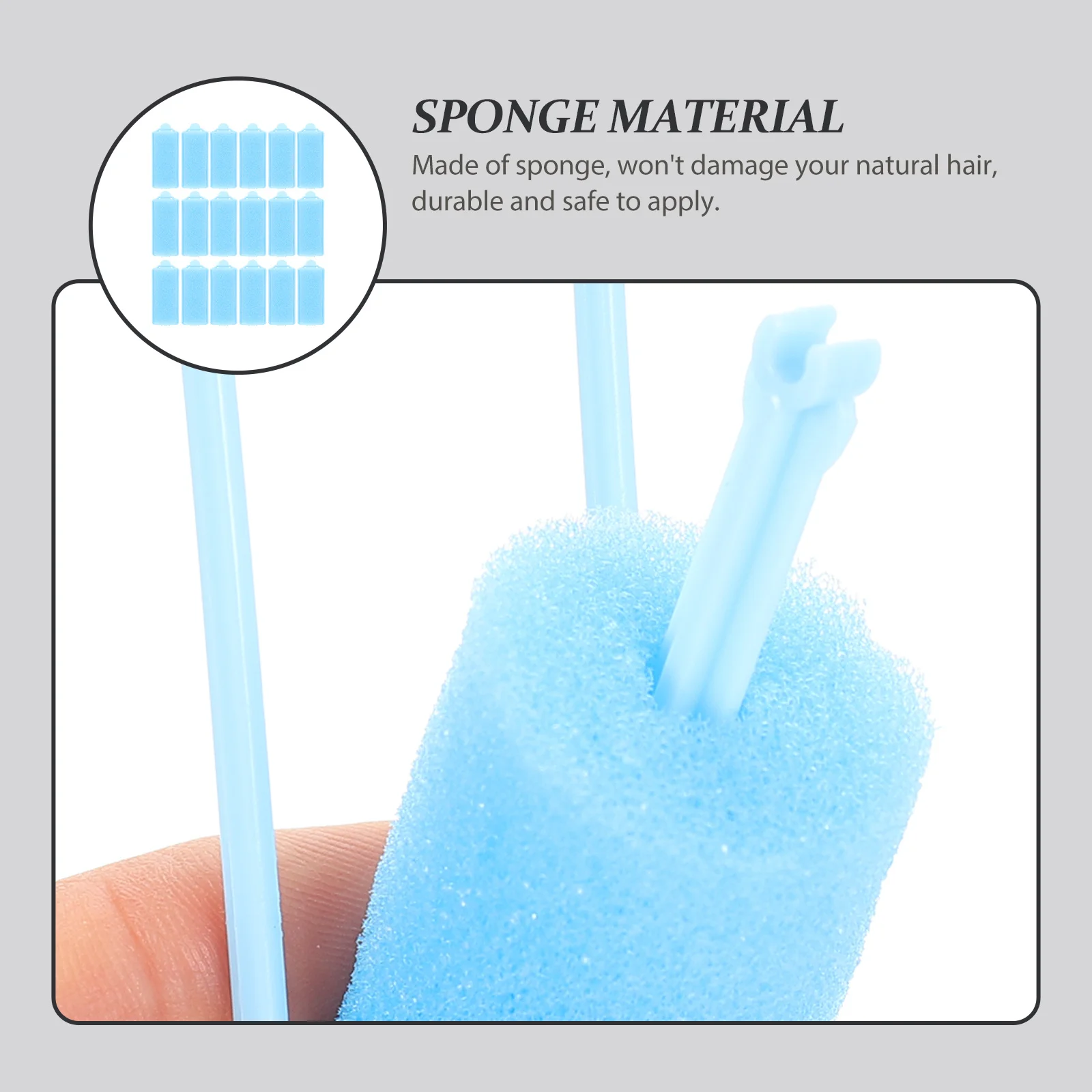 

20Pcs Hair Curlers Sponge Rollers Heatless Sleeping Hair Styling Tool Lightweight Soft Curlers Heatless Curls Headband