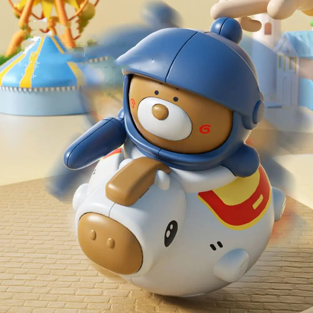 Artigianato carino Knight Tumbler Doll Toy Doll Handmade Knight Collezione di giocattoli a dondolo Mini Baby Knight Tumbler Toy Bambini Ragazze Ragazzi