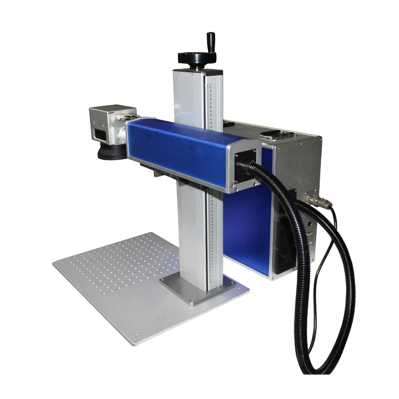 50W Raycus Separated Fiber Laser Marking Machine 20W 30W Max Nameplate Engraving With Rotary Axis