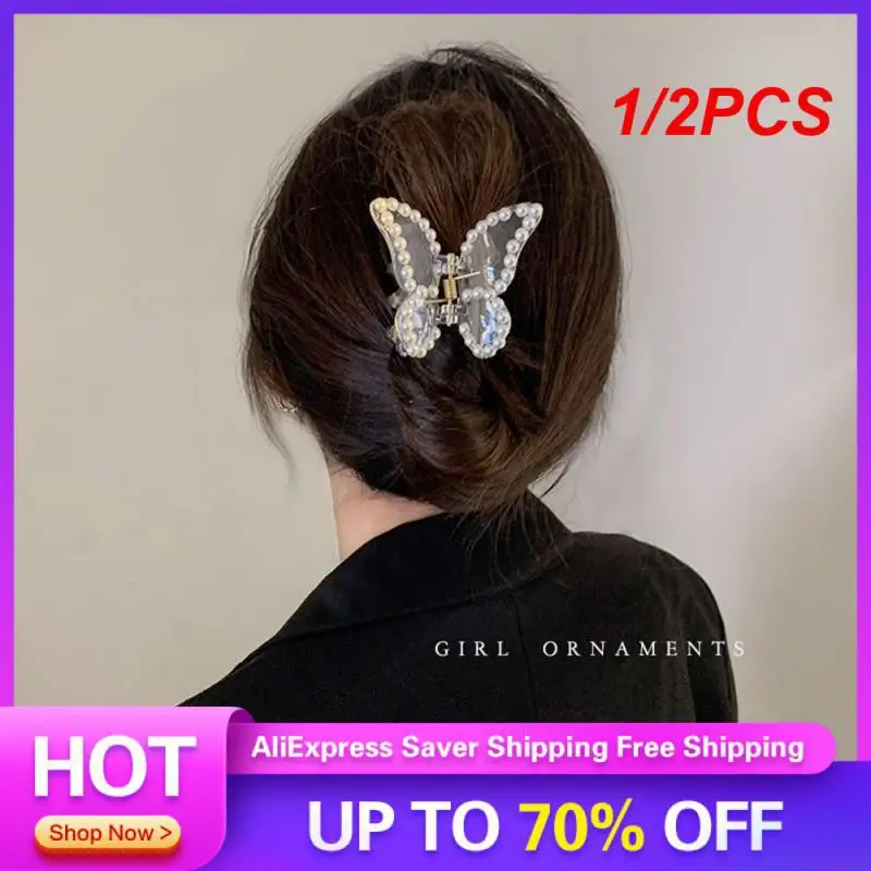 1/2PCS Butterfly Diaphanous Fashionable Vintage Geometric Hairpin Vintage Korean Fashion Best-selling Geometric Unique Delicate