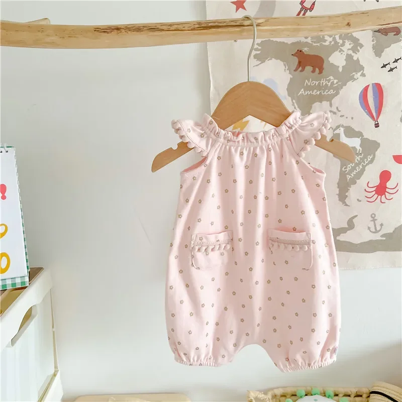 Jumpsuit for Baby Girls Clothes 0 To 12 Months Sleeveless Jumpsuit Toddler Summer Outfit  Newborn Photography Baby Girl Romper