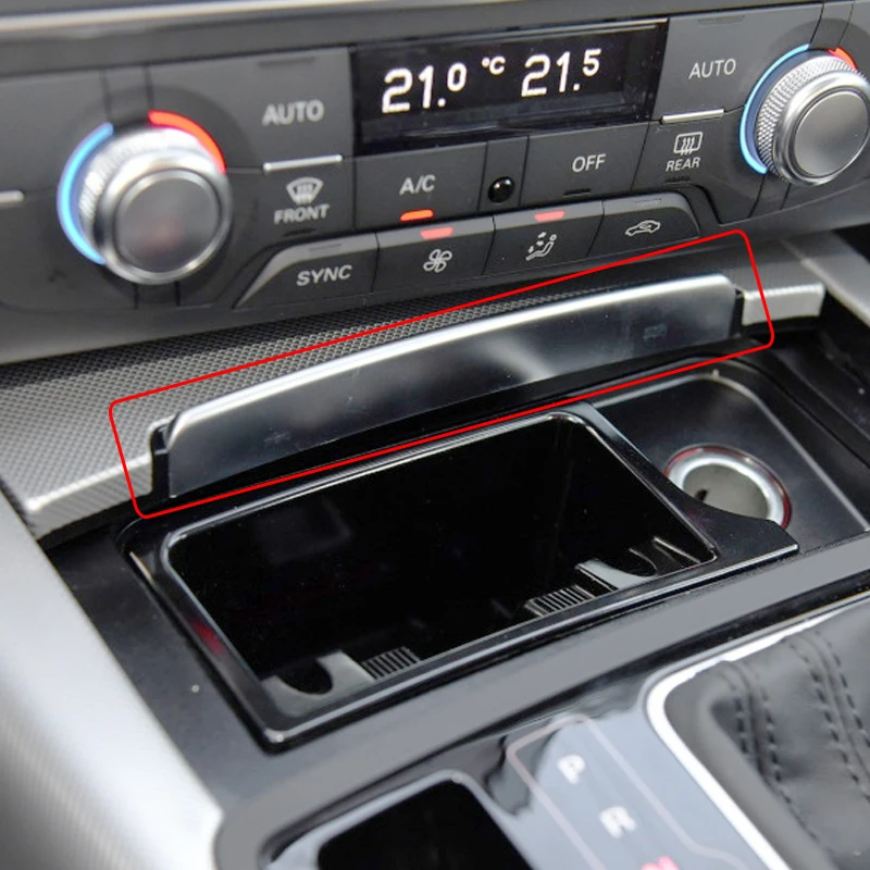 

Front Central Ashtray Cover trim Push-Pull Bright Strip For Audi A6L C7 2012-2018 FOR S6 S7 RS6 RS7 4GD863440K