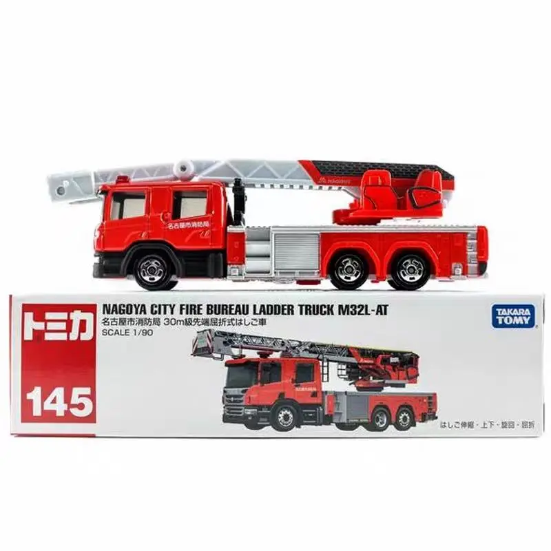 

TAKARA TOMY 145, длинная пожарная лестница, спасательная командная машина, игрушечный автомобиль из сплава, литая под давлением модель