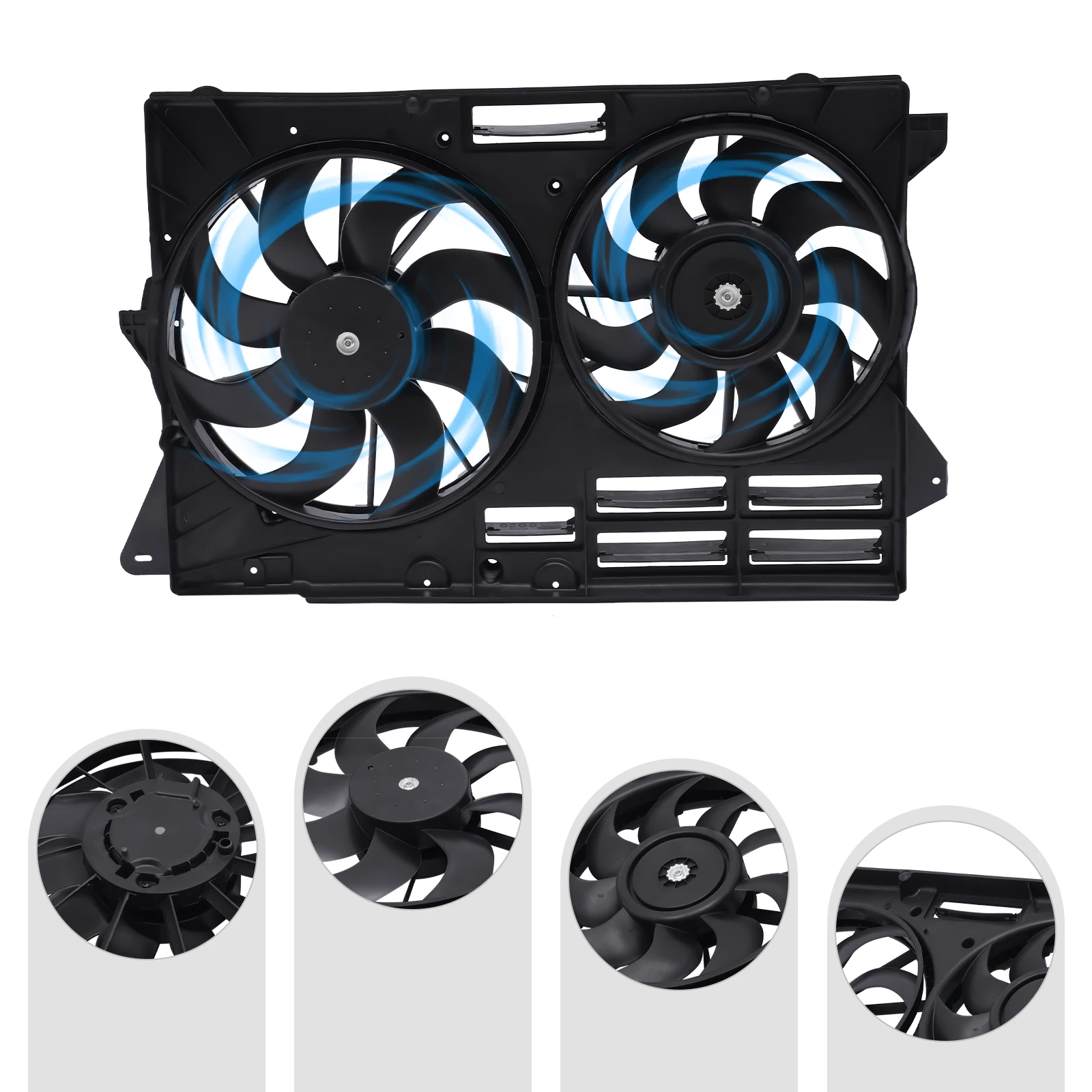 

Engine Radiator Cooling Fan Assembly For 2013 2014 2015 2016 2017 2018 2019 Ford Explorer 330-55052-000