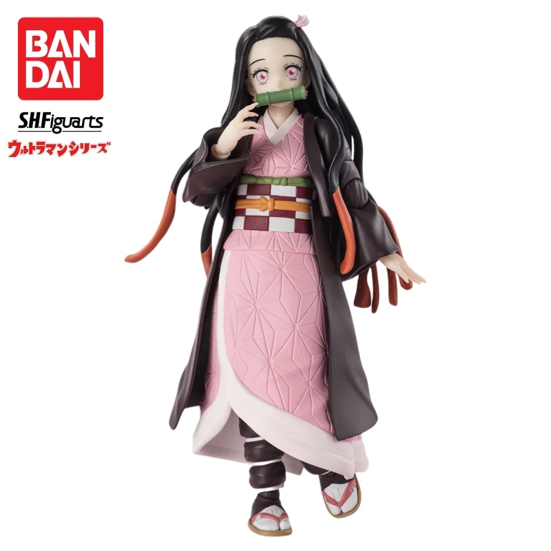 In Voorraad Bandai Originele Demon Slayer Vol 1-3 Tanjirou Nezuko Giyuus.h.figuarts Action Figure Model Pop Gloednieuwe Boxed Garage