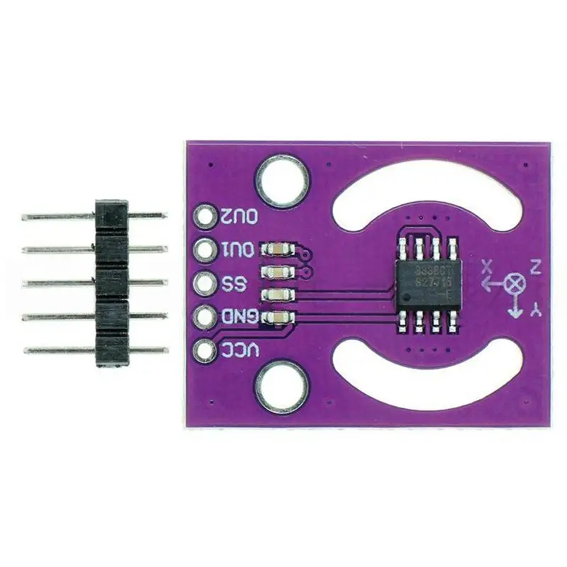 

ABZZ-MCU-93 MLX90333 3D Joystick Sensor Module With SPI Interface For Arduino Projects