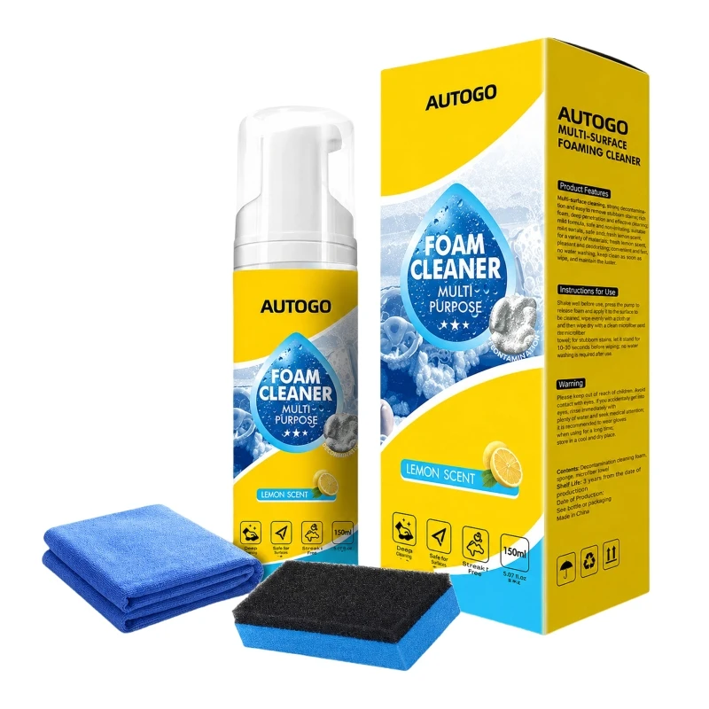 Advanced Car Cleaner Sprayed With Strong Degreasing Formula Safe On All Interior Surfaces For Leather Dashboards D7YA