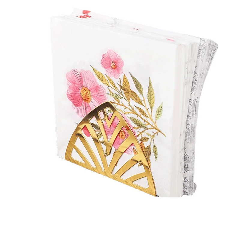 

napkin stand triangular paper towel stand semicircular paper towel stand restaurant paper towel stand bar golden napkin stand
