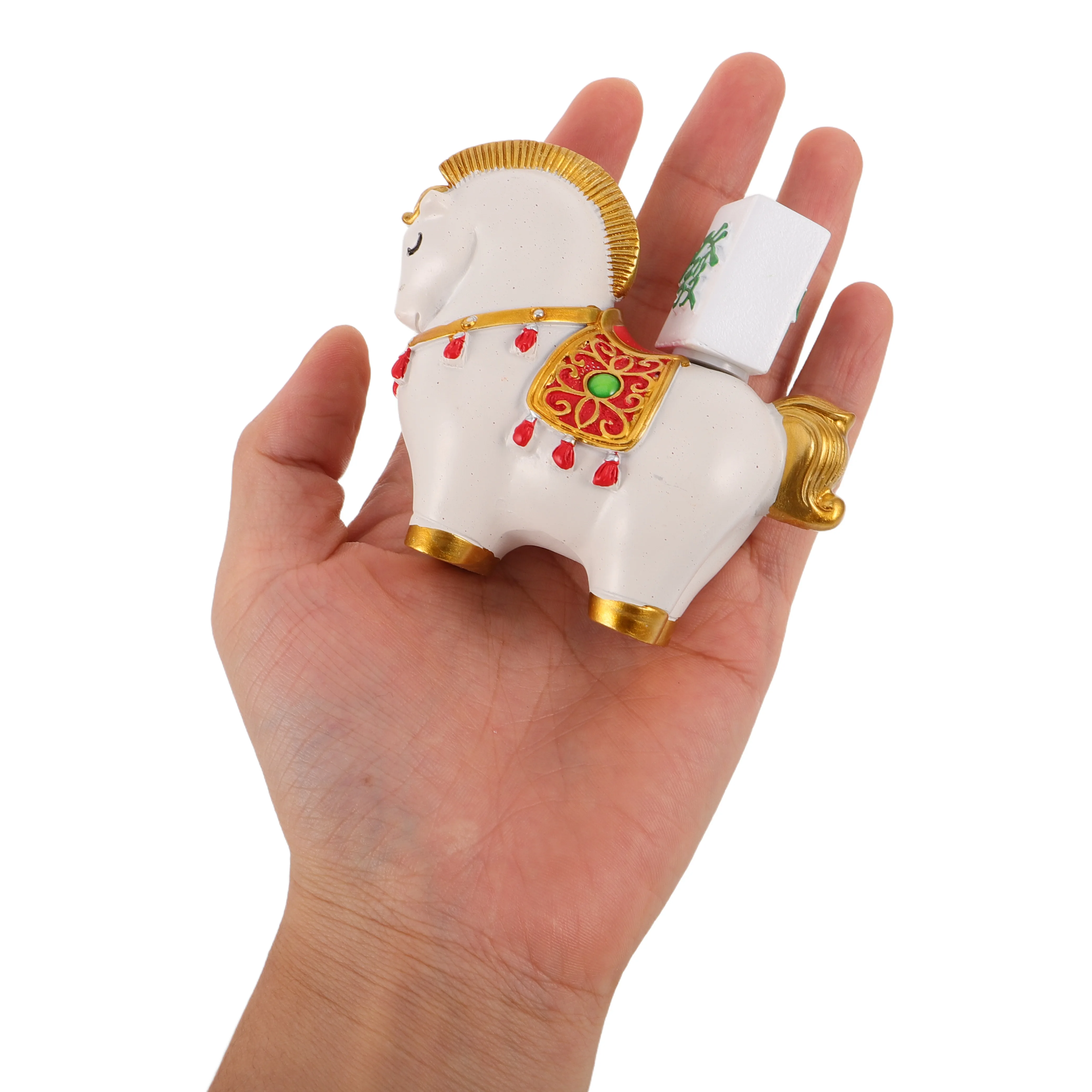 

Artistic Zodiac Horse Resin Ornament Home Decoration Feng Shui Lucky Charm Horse Sculpture Gift Decoration