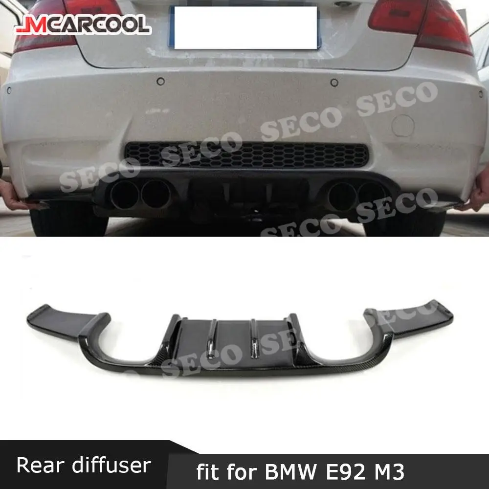 

For BMW E92 M3 3 Series 2008-2013 Rear Bumper Lip Diffuser HM Style Carbon Fiber / FRP Back Skid Plate Cover Direct installation