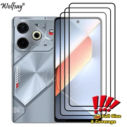 Full Cover Screen Protector For Tecno Pova 6 Neo Tempered Glass For Tecno Pova 6 Neo Glass For Tecno Pova 6 Neo Glass 6.78 inch