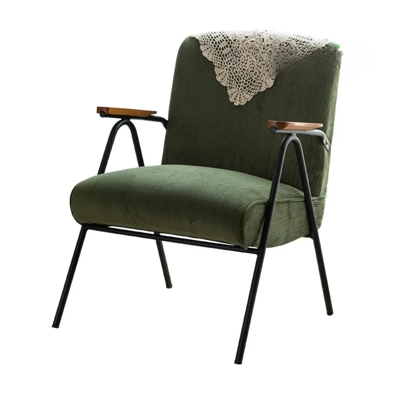 

Тканевый одноместный диван-кресло, скандинавское кресло для маленькой квартиры, гостиной, кремового ветра, кресло для отдыха