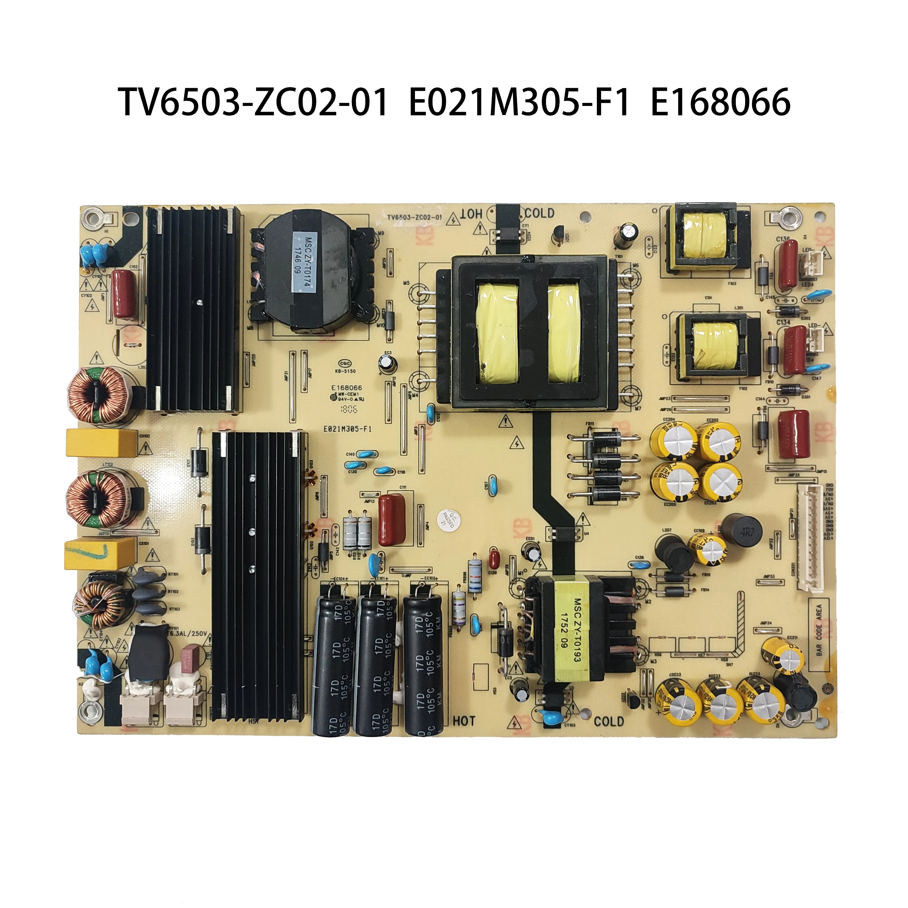 TV6503-ZC02-01 E021M305-F1 E168066 Power Board is for LT-65MA888 Supply Parts