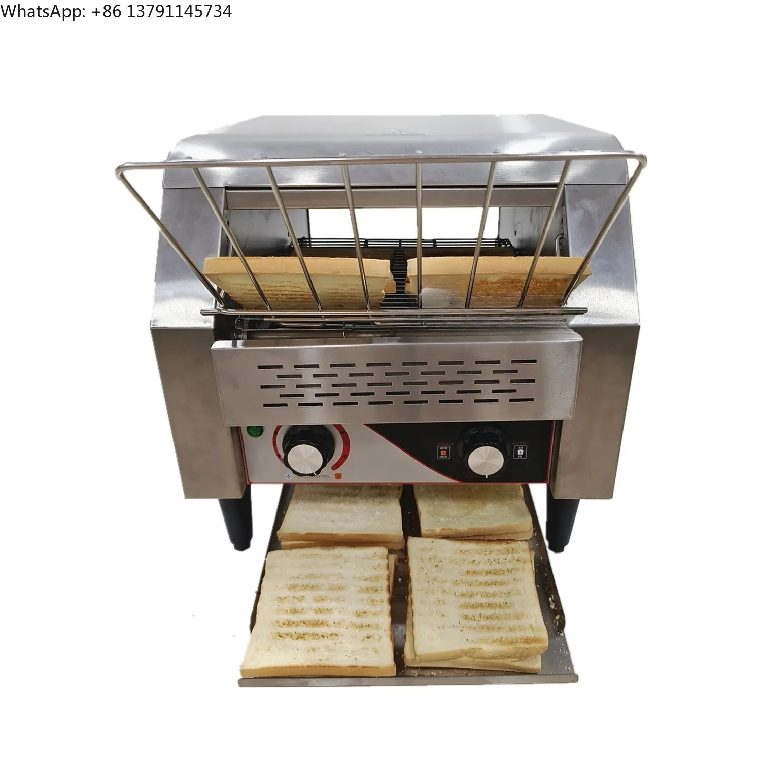 Hot SellingHotel Kitchen Equipment Heavy  Sandwich Grill Bread Bun Toaster 110V 220V Electric Commercial Conveyor Toaster Pr