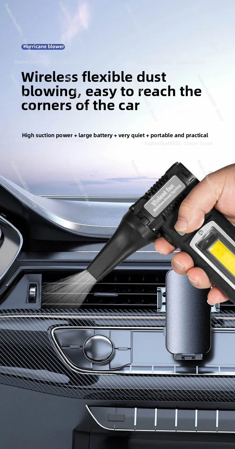 Car handheld hair dryer violent fan usb charging outdoor fan car vacuum dryer
