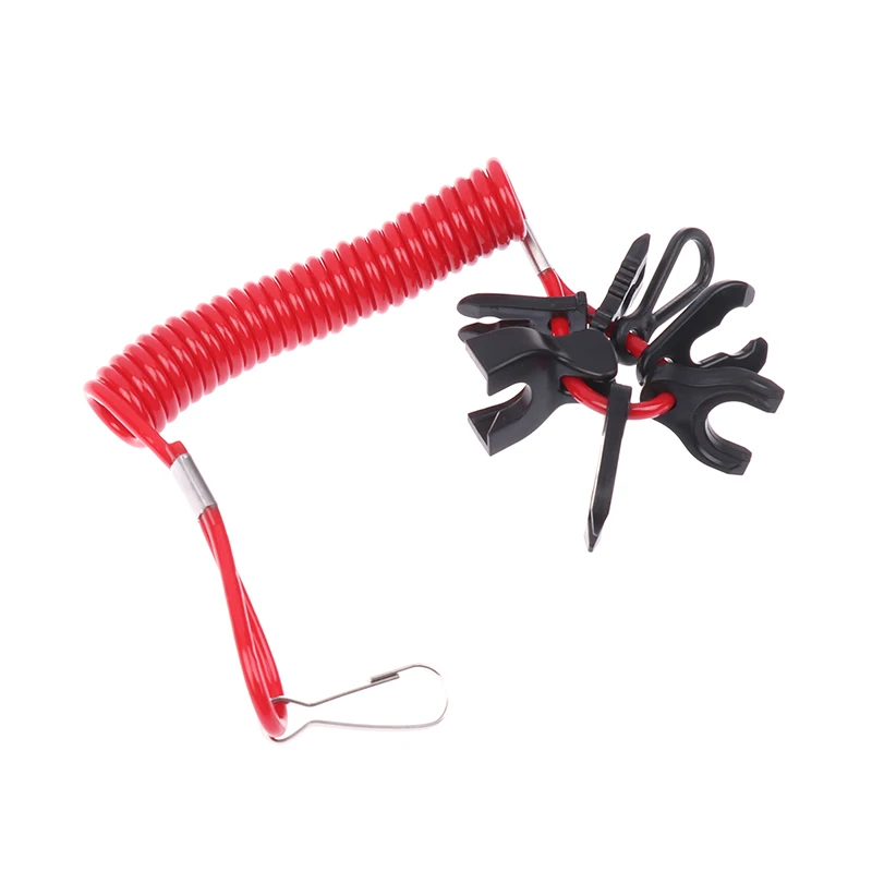 1Pc Outboard Engine Motor Kill Stop Switch ABS/nylon rope/TPU Lanyard  Kill Switch Universal 7Keys Boat