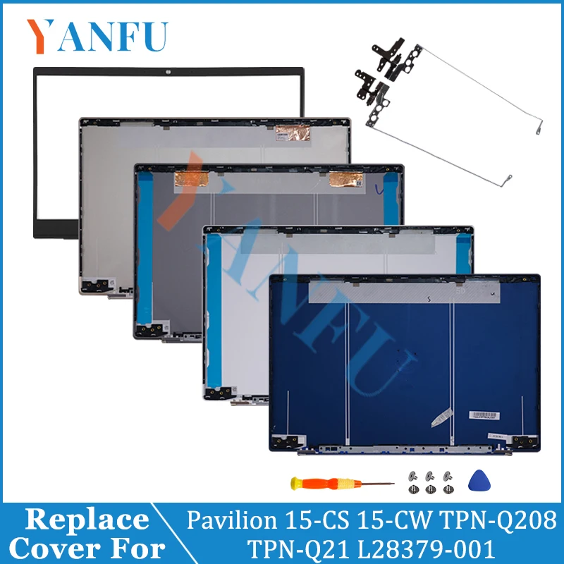 

NEW Laptop Case For Pavilion 15-CS 15-CW TPN-Q208 TPN-Q21 L28379-001 LCD Back Cover/Bezel/Hinges/Palmrest/Bottom Case