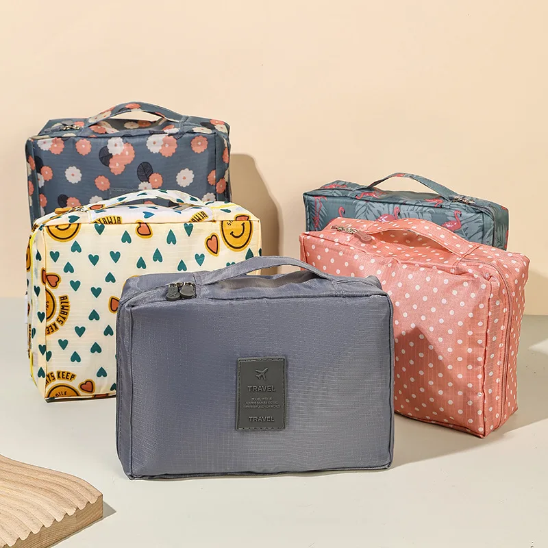 Waterproof Makeup & Toiletries Travel Bag for Women - Portable Cosmetic Organizer