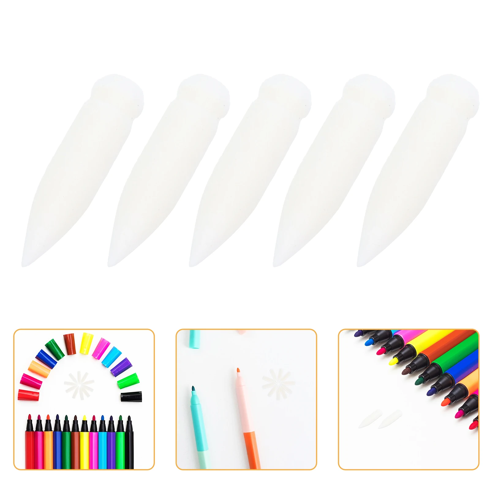 

10pcs Acrylic Paint Marker Replacement Tips Fine 0.4Mm Soft Nylon Refillable Compatible With Permanent Drawing Oil