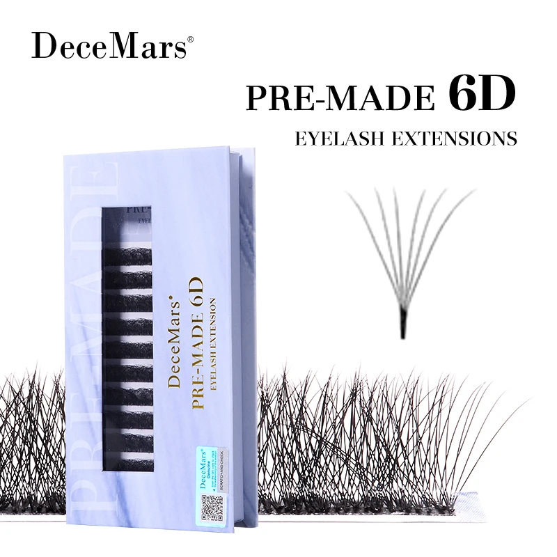 

Готовые 6D W-образные накладные ресницы DeceMars