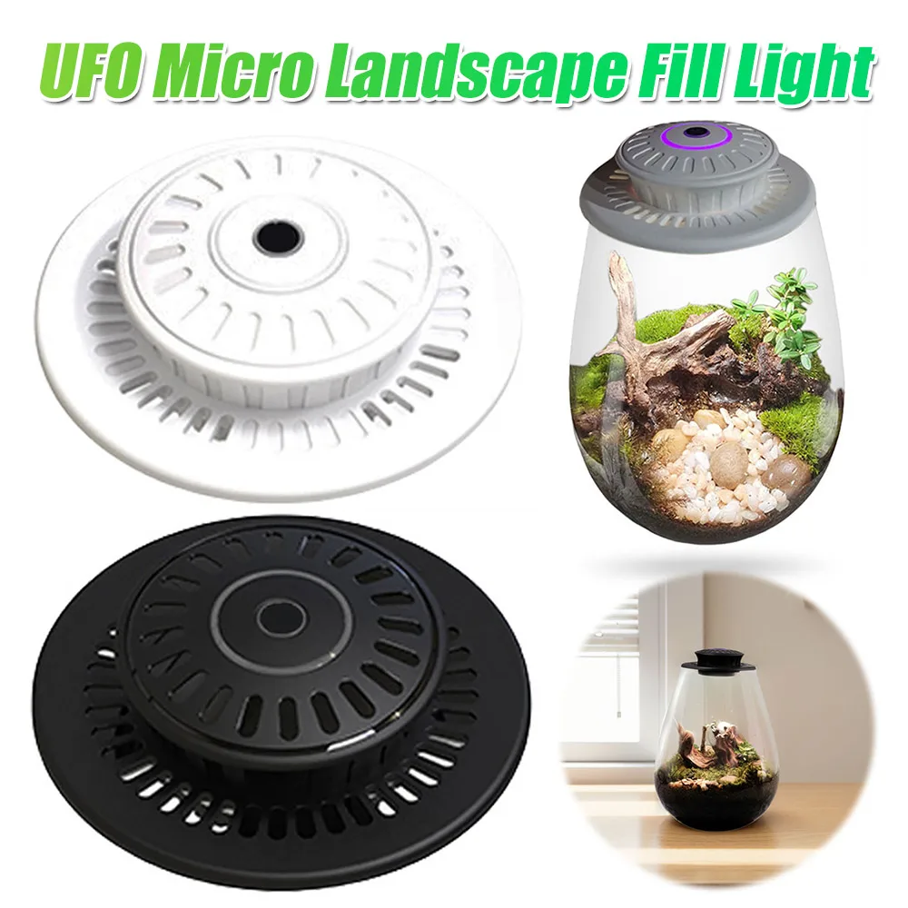 

Лампа для выращивания растений Fern Moss Micro Landscape с таймером, 6500K, светодиодная, полный спектр, для комнатных растений, суккулентов, мини-бонсай