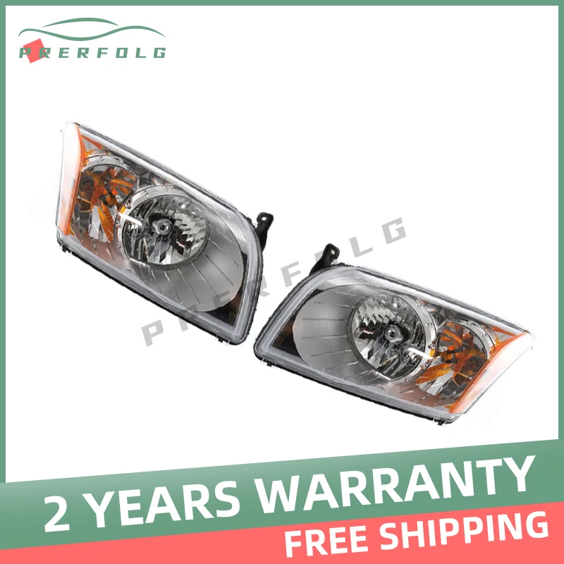 

1pair Manual Front Bumper Headlight for Dodge Caliber 2007-2012 Head Light Headlamp Head Lamp Without Bulb