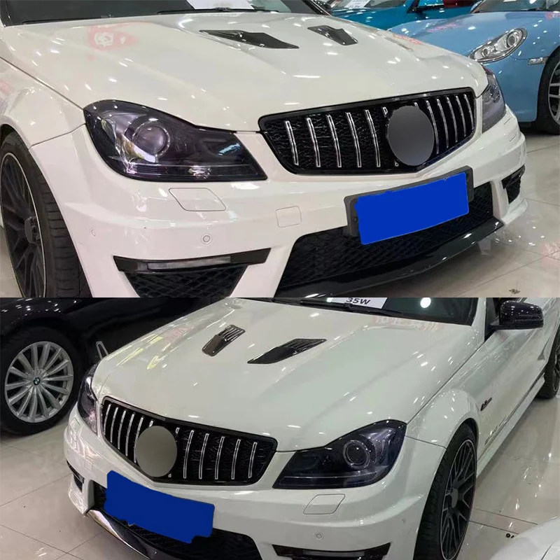 

Front Inlet Grille Radiator Grill Upgrade GT Style For Mercedes-Benz W204 C-Class C63 AMG 2012 2013 2014 Middle Mesh Tuning